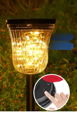 Fabricación China Panel de lámpara de luz LED Iluminación de paisaje Luces solares de piso de jardín